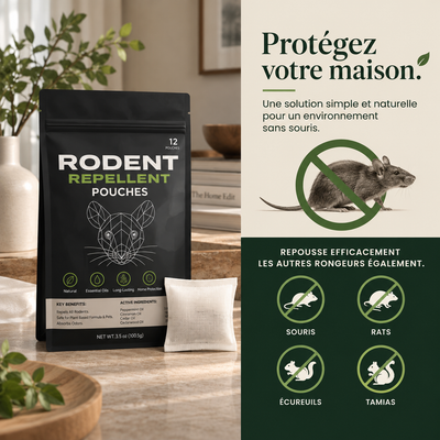 NuisOff® Souris — Sachets Répulsifs pour Souris